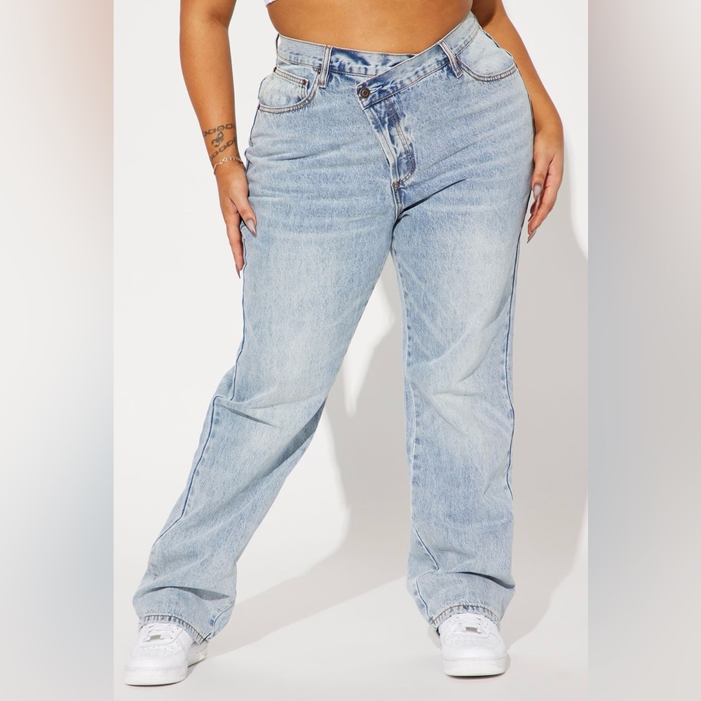 Fashion Nova Crossover jeans NO STRETCH
